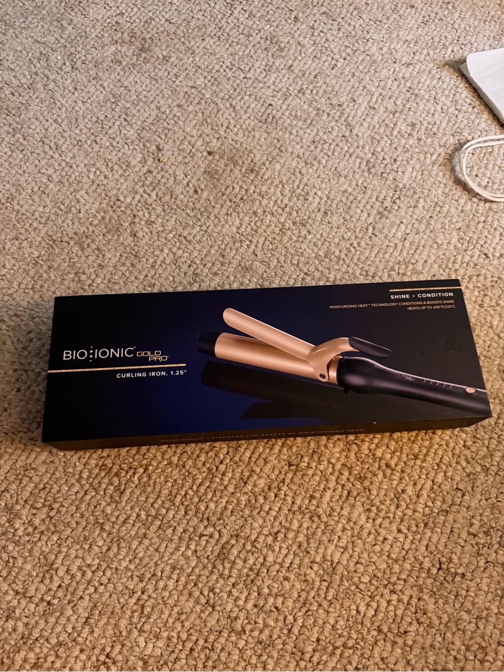 Bio Ionic Gold Pro 1.25" Curling Iron - Black and Gold
